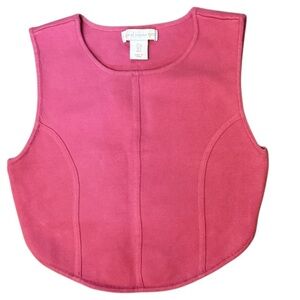 House of Harlow 1960 Pink Knit Sweater Tank Crop Top size small
